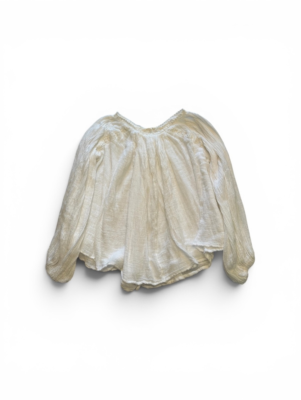 Jen’s Pirate Booty White Gauze Peasant Blouse